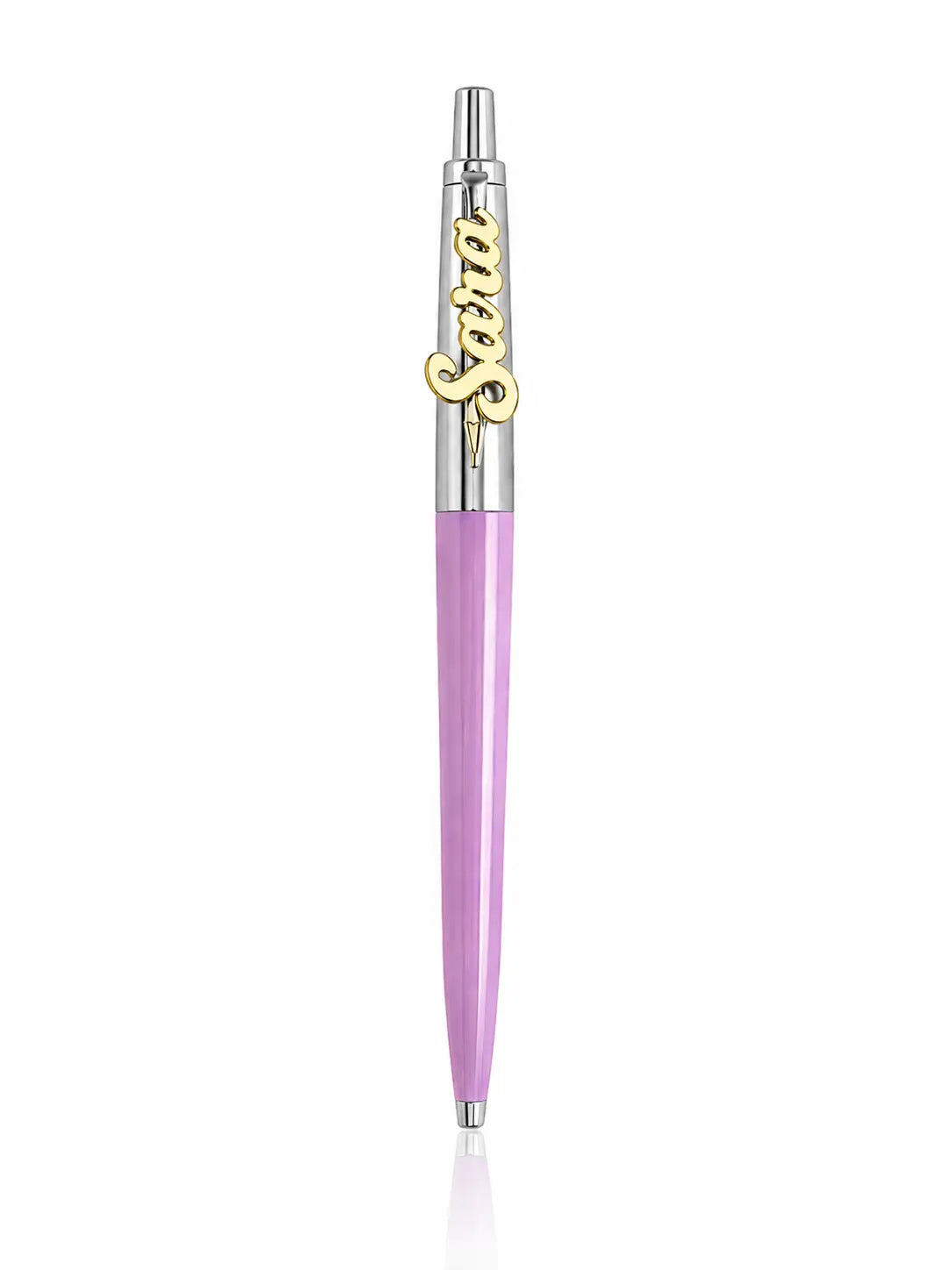 Personalized Parker Pen (Purple x Silver)