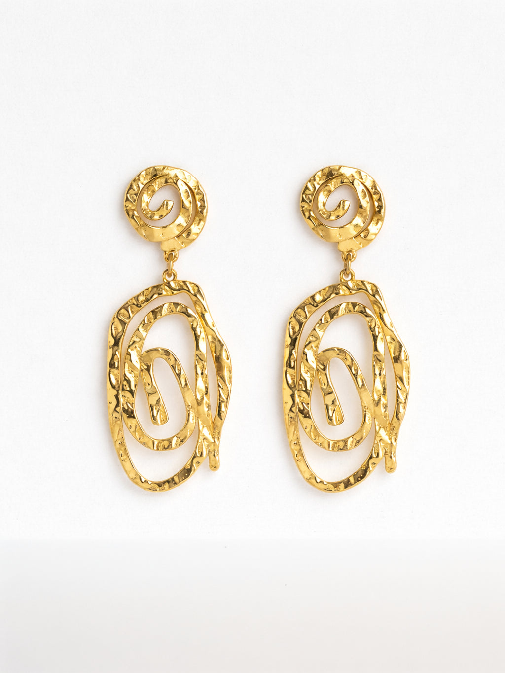 Spiral Statement Earrings