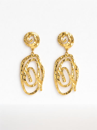 Spiral Statement Earrings