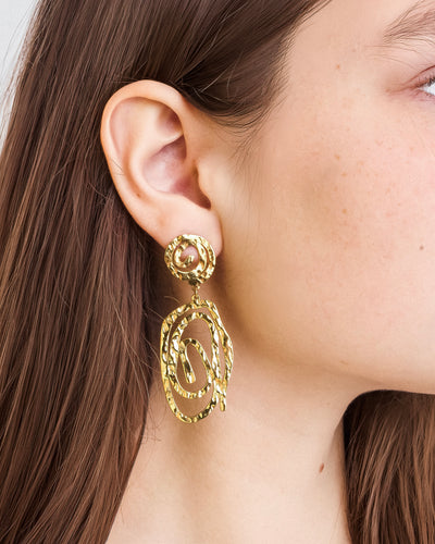 Spiral Statement Earrings