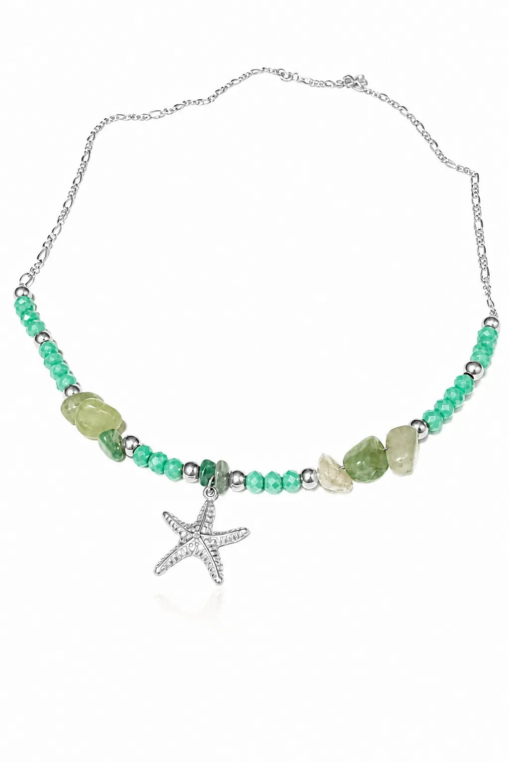 Starfish Charm Necklace - Yellow Gold-Plated Silver 925