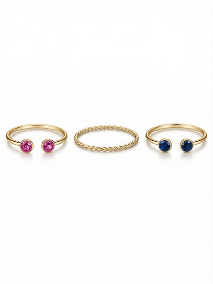 Minimal Stackable Ring Set