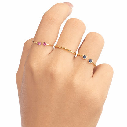 Minimal Stackable Ring Set