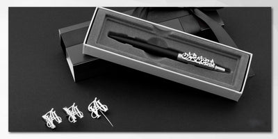 Men's set (Cufflinks + Suit Pin + Parker Pen)