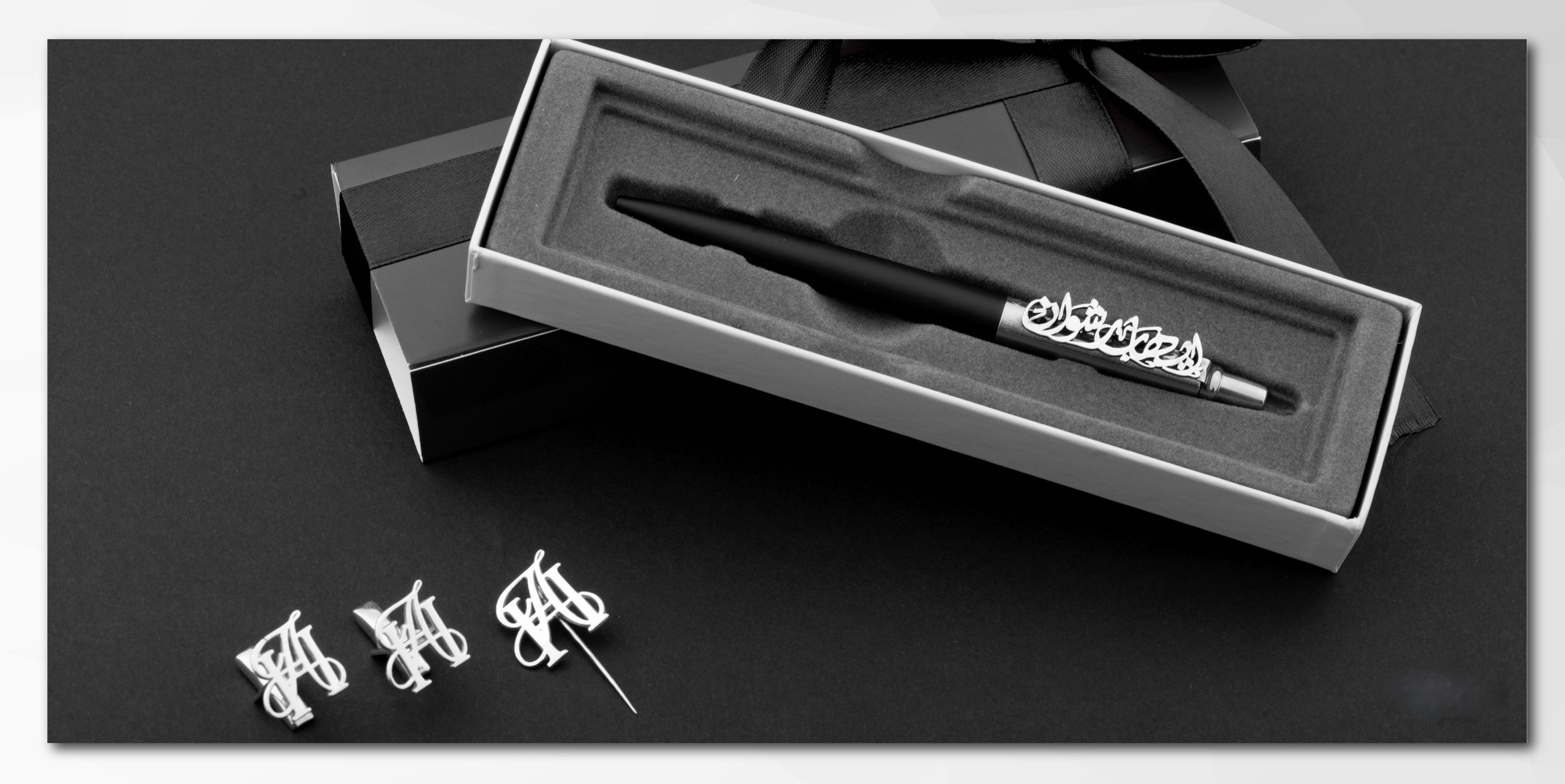 Men's set (Cufflinks + Suit Pin + Parker Pen)