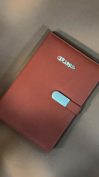 Personalized Agenda & Parker Pen Gift Set (Brown)